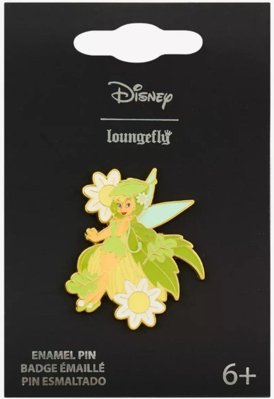 Loungefly Disney Peter Pan Tinker Bell Leaf Cape Enamel Pin | NEW